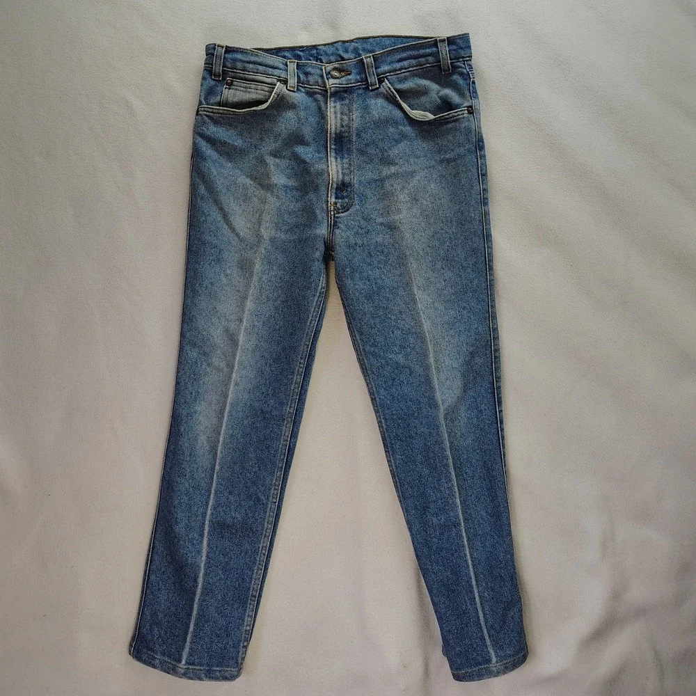 Vintage 80s Levis 530 Mens 34x29* Relaxed Fit Denim Jeans Pants Blue Made in USA